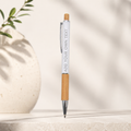 Personalised Engraved Bamboo Ballpoint Pen | Custom Name Pen | Eco Friendly Gift