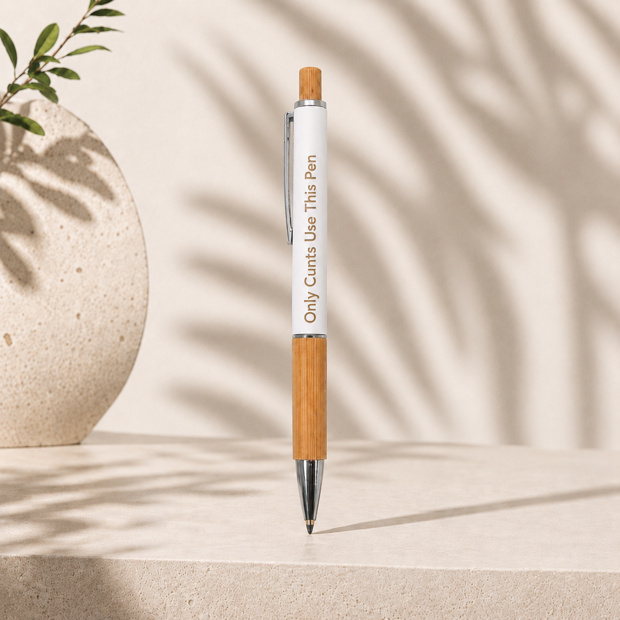 Funny Bamboo Engraved Pen | Choose Your Design or Save with the Full Set of 4