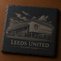 Custom Laser Engraved Slate Coaster – Football Edition