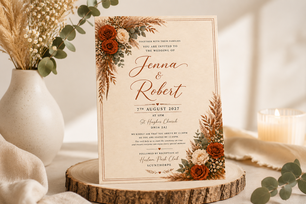 Personalised Wedding Invitations | Custom Designed & Printed Wedding Invites