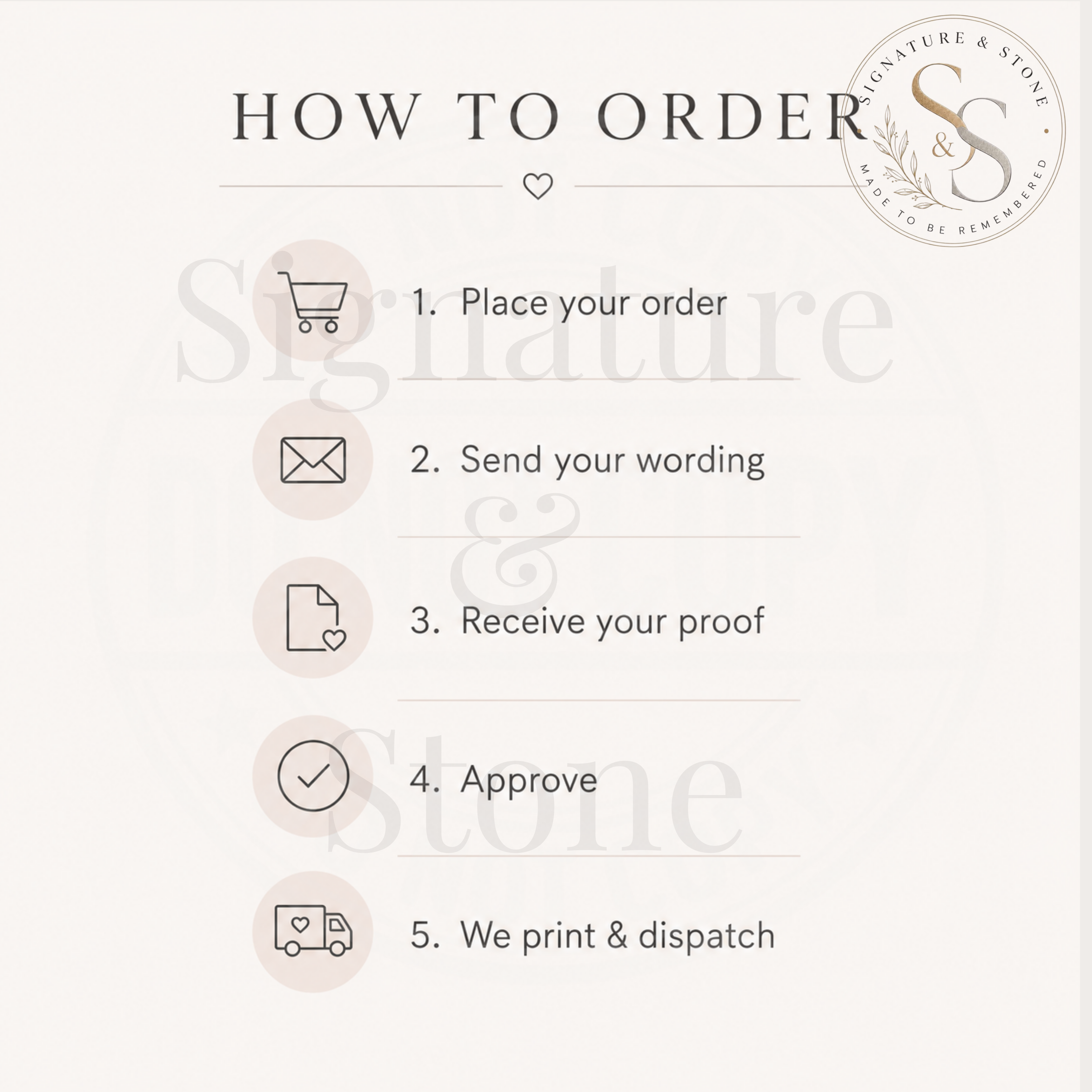 Personalised Wedding Order of Service Booklet, Custom Ceremony Program, 4 or 8 Pages
