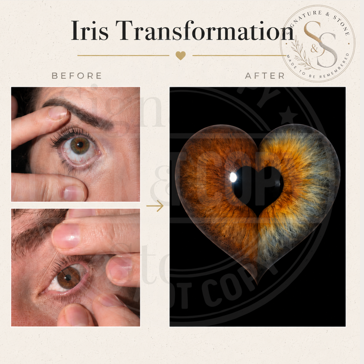 Personalised Family Iris Print, Custom Eye Portrait, Framed or Unframed Wall Art