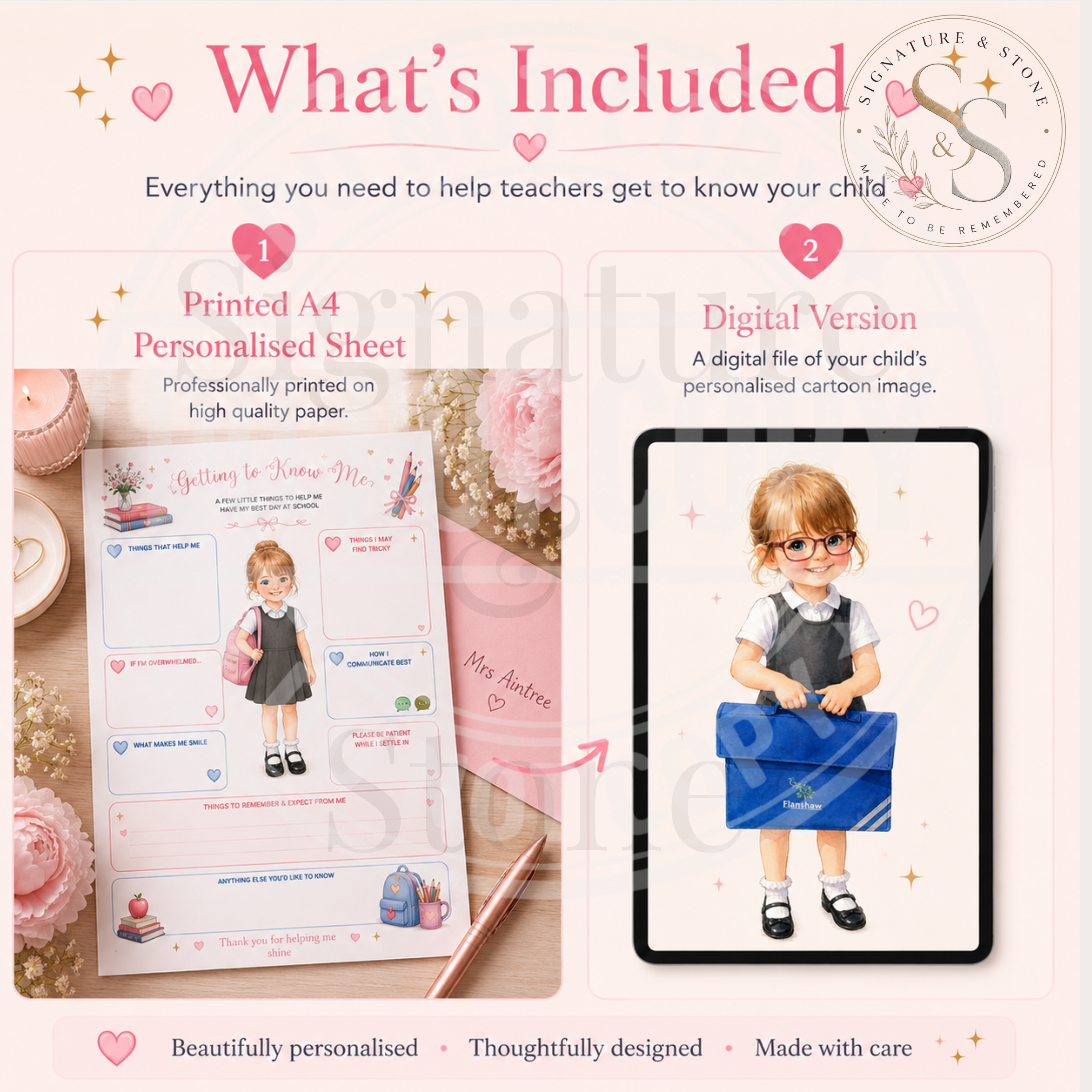 Personalised "Getting To Know Me" School Sheet | Digital Download | Pay What You Can
