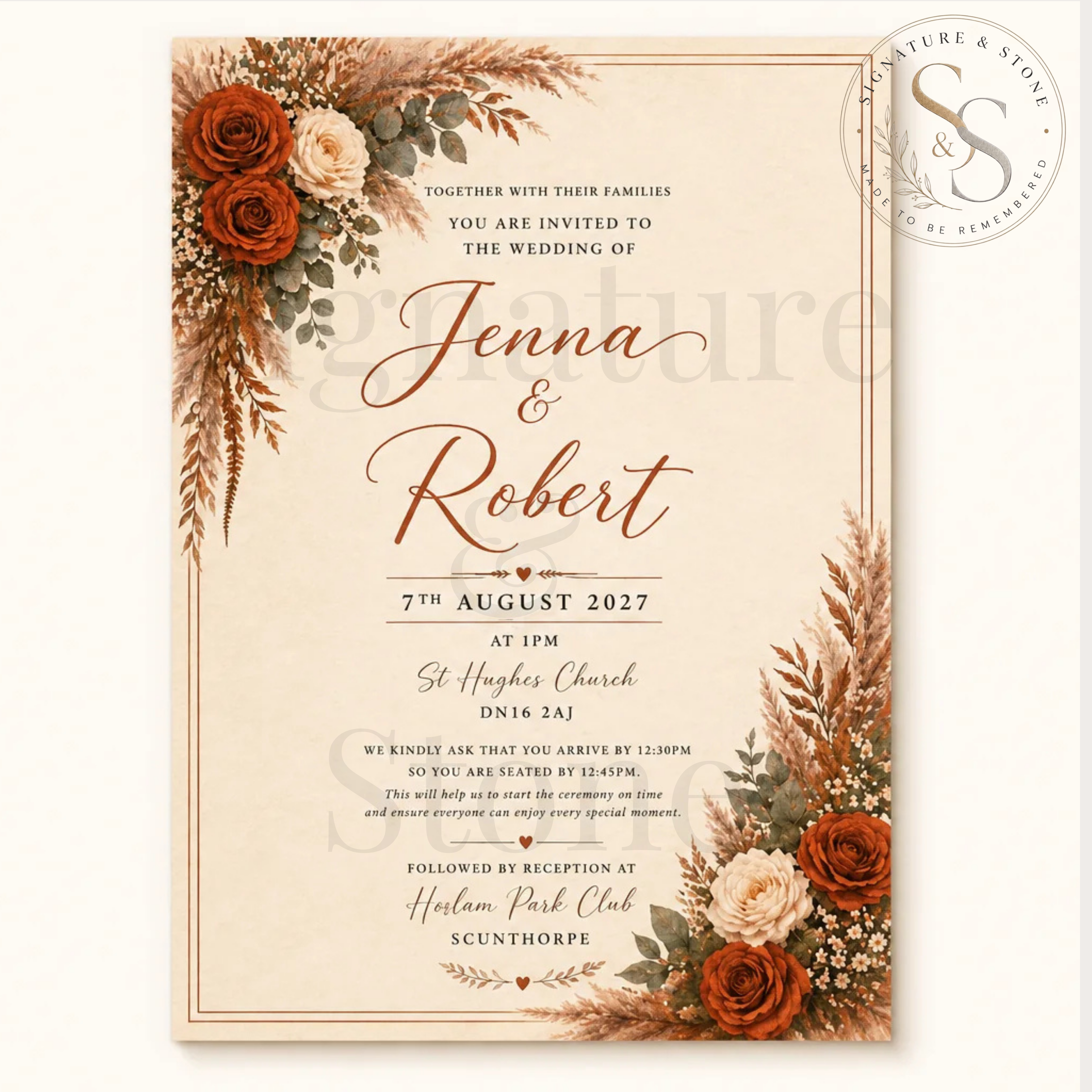 Personalised Wedding Invitation, Fully Custom Wedding Invite, Custom Wedding Stationery