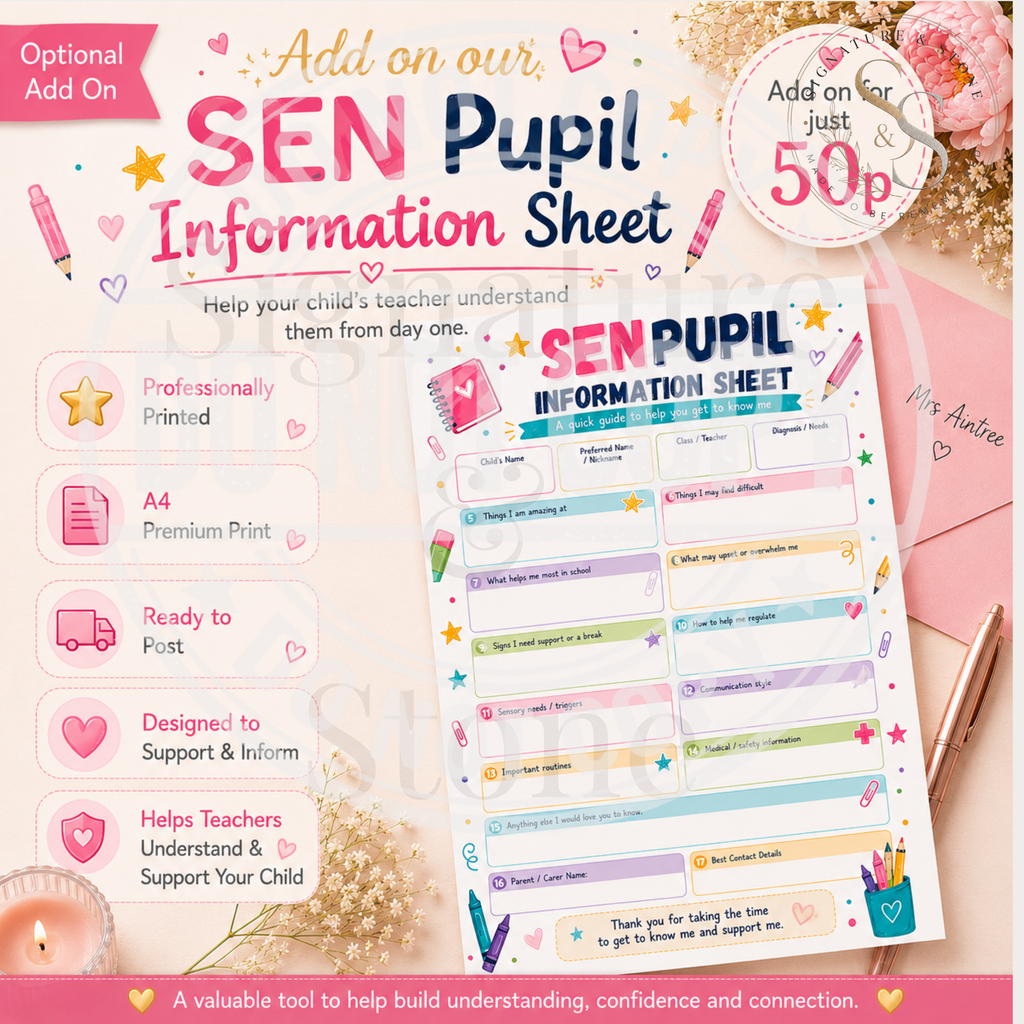 School Starter Bundle | Personalised Teacher Letter & Getting To Know Me Sheet | Digital Download