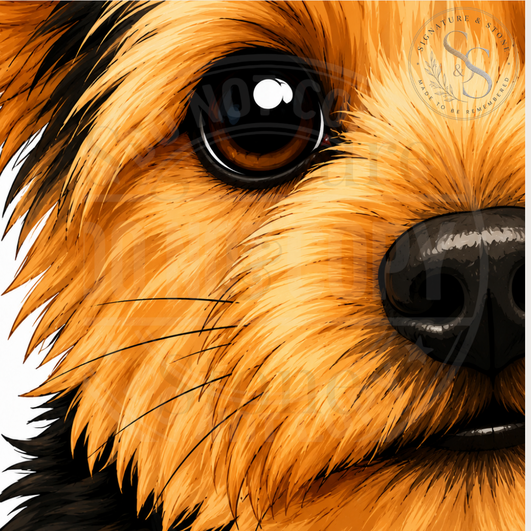Custom Pet Portrait, Personalised Dog or Cat Print, Cartoon Pet Wall Art