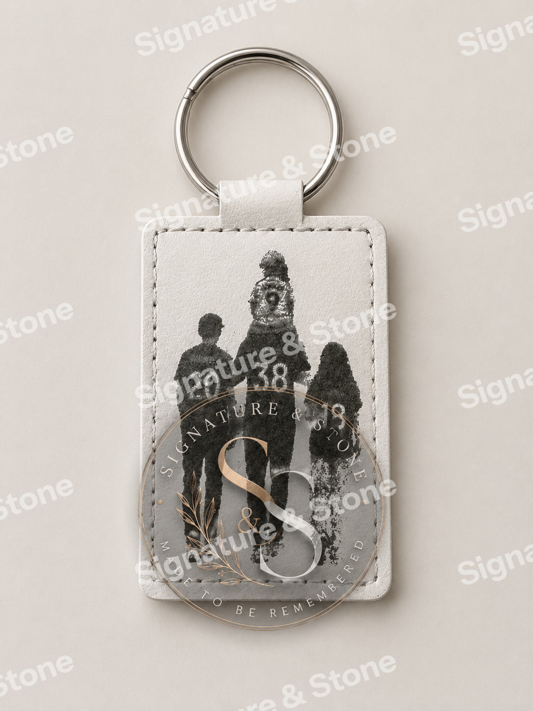 Personalised Football Shirt Leather Keepsake Keyring
