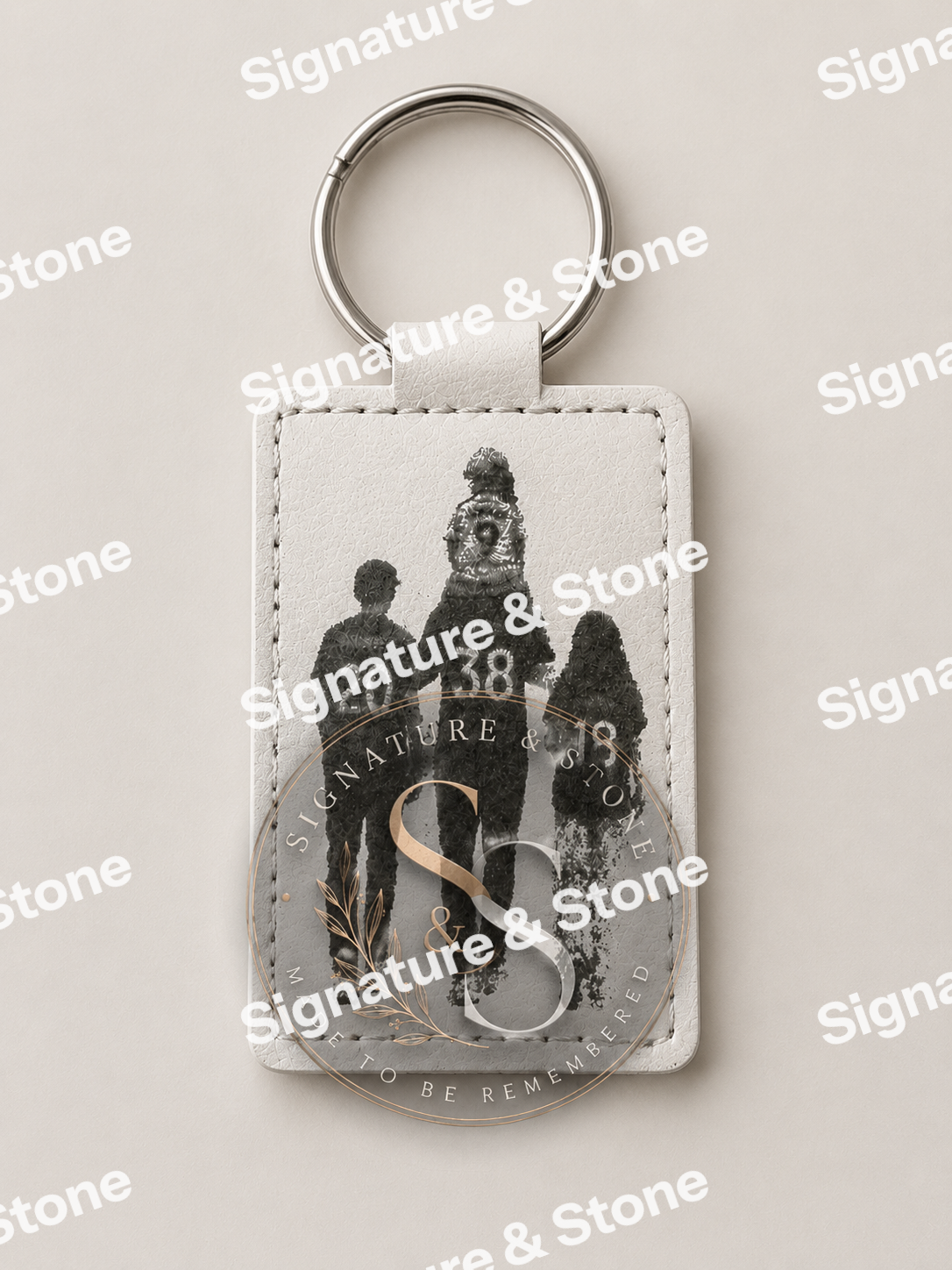 Personalised Football Shirt Leather Keepsake Keyring