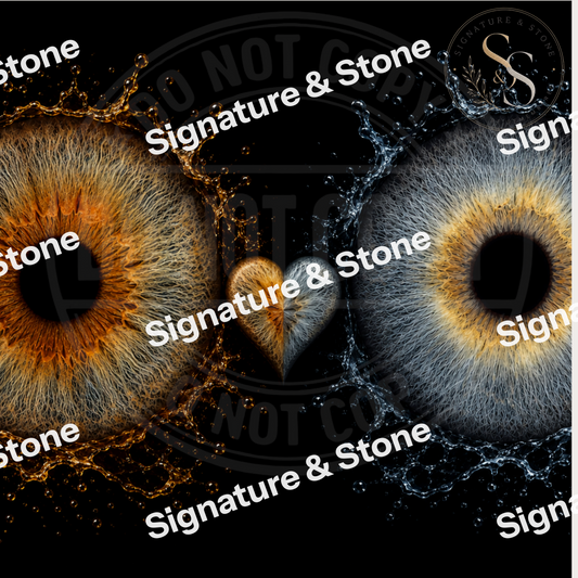 Watermarked - Personalised Family Iris Print, Custom Eye Portrait, Framed or Unframed Wall Art