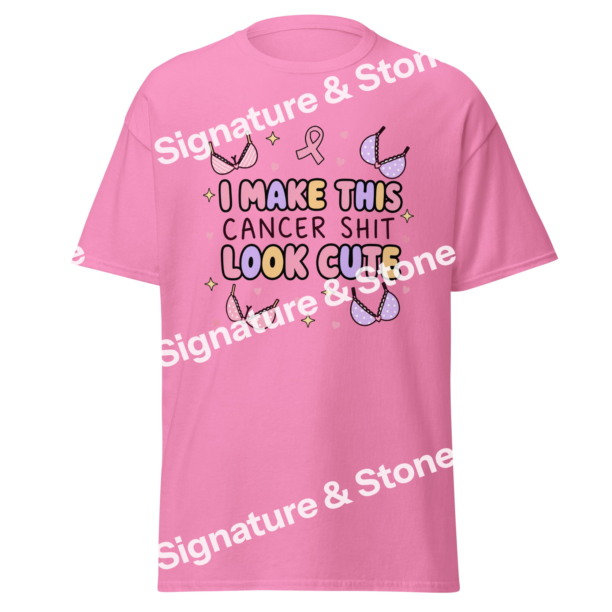 I Make This Cancer Shit Look Cute Funny Breast Cancer Survivor T Shirt