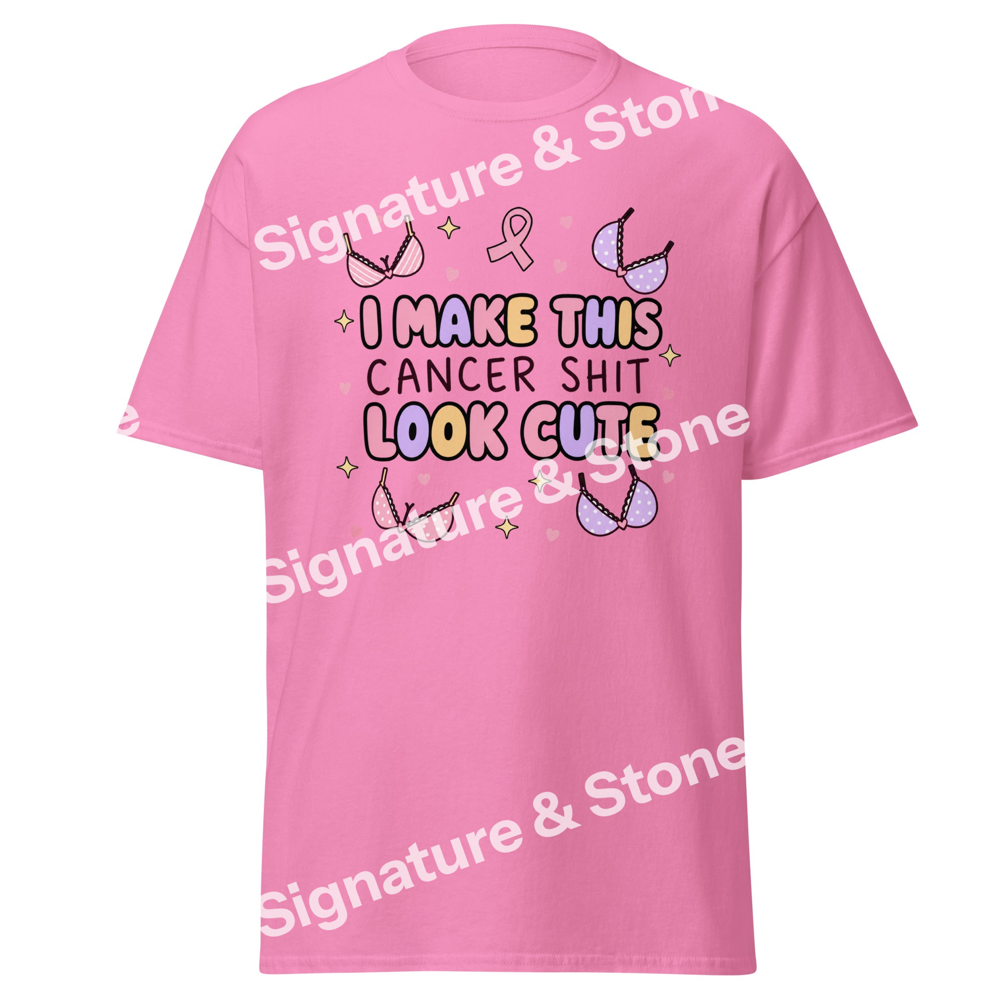 I Make This Cancer Shit Look Cute Funny Breast Cancer Survivor T Shirt
